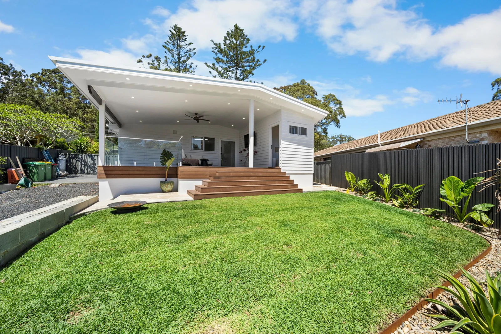 Completed Bensville rear extension and covered outdoor living area
